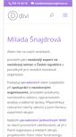 Mobile Screenshot of miladasnajdrova.cz